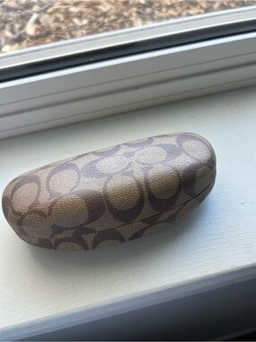 Coach Brown Signature Eyewear Case